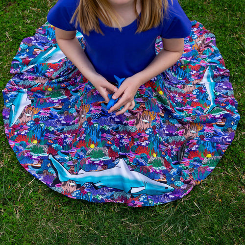 Shark Reef print women's dress from Casual Chic