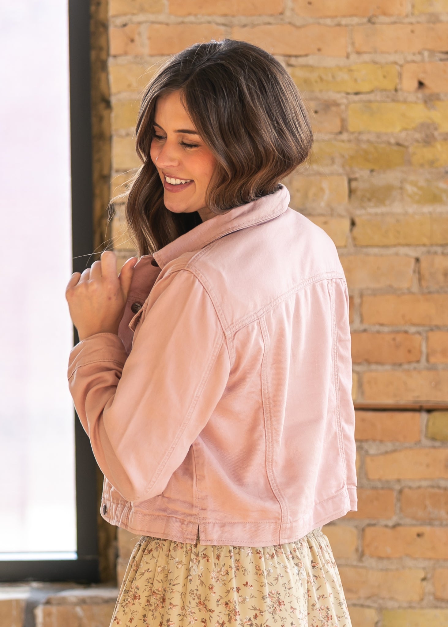 Shea Blush Lightweight Denim Jacket | Light Wash