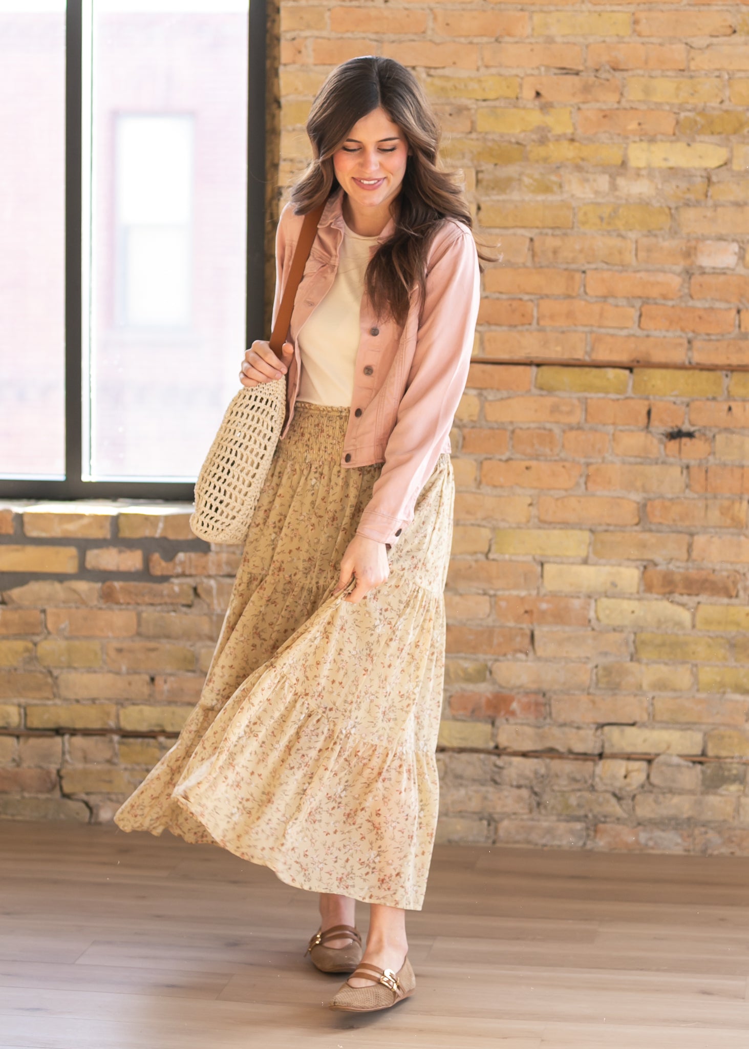 Shea Blush Lightweight Denim Jacket | Light Wash