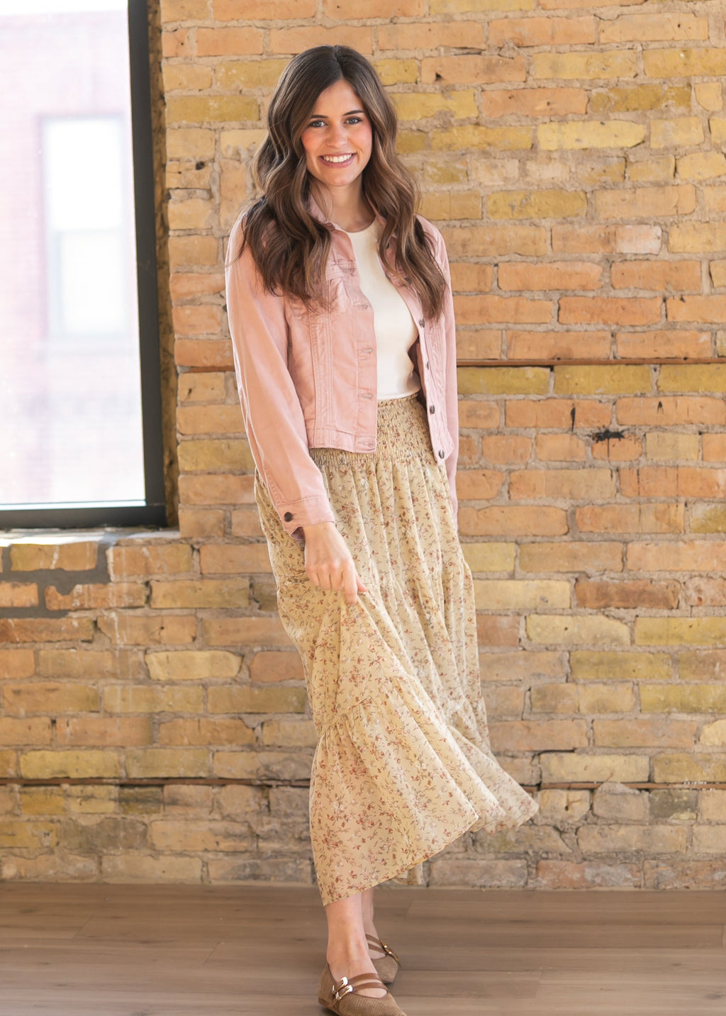 Shea Blush Lightweight Denim Jacket | Light Wash