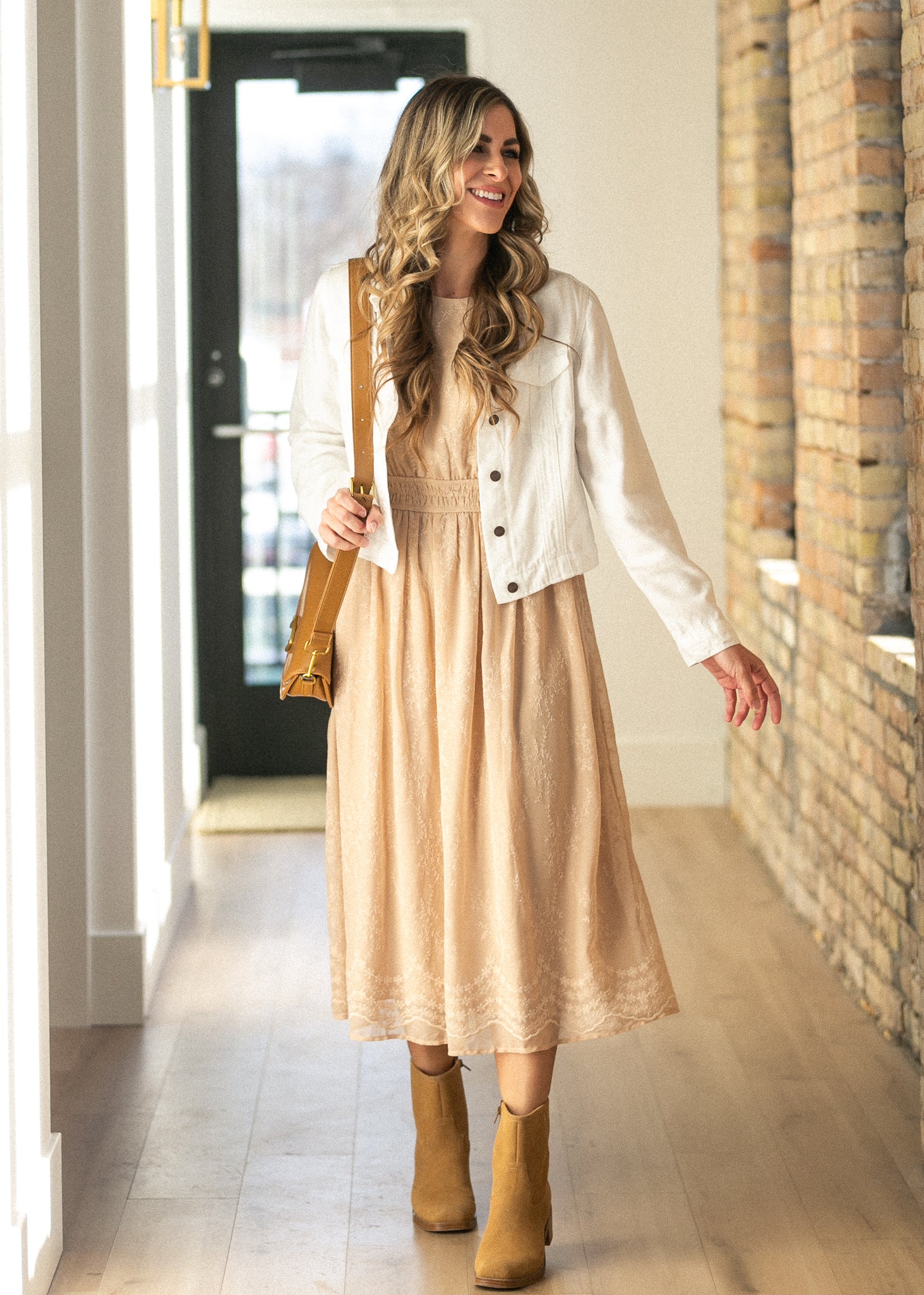 Shea White Lightweight Denim Jacket | Classic Trucker Style