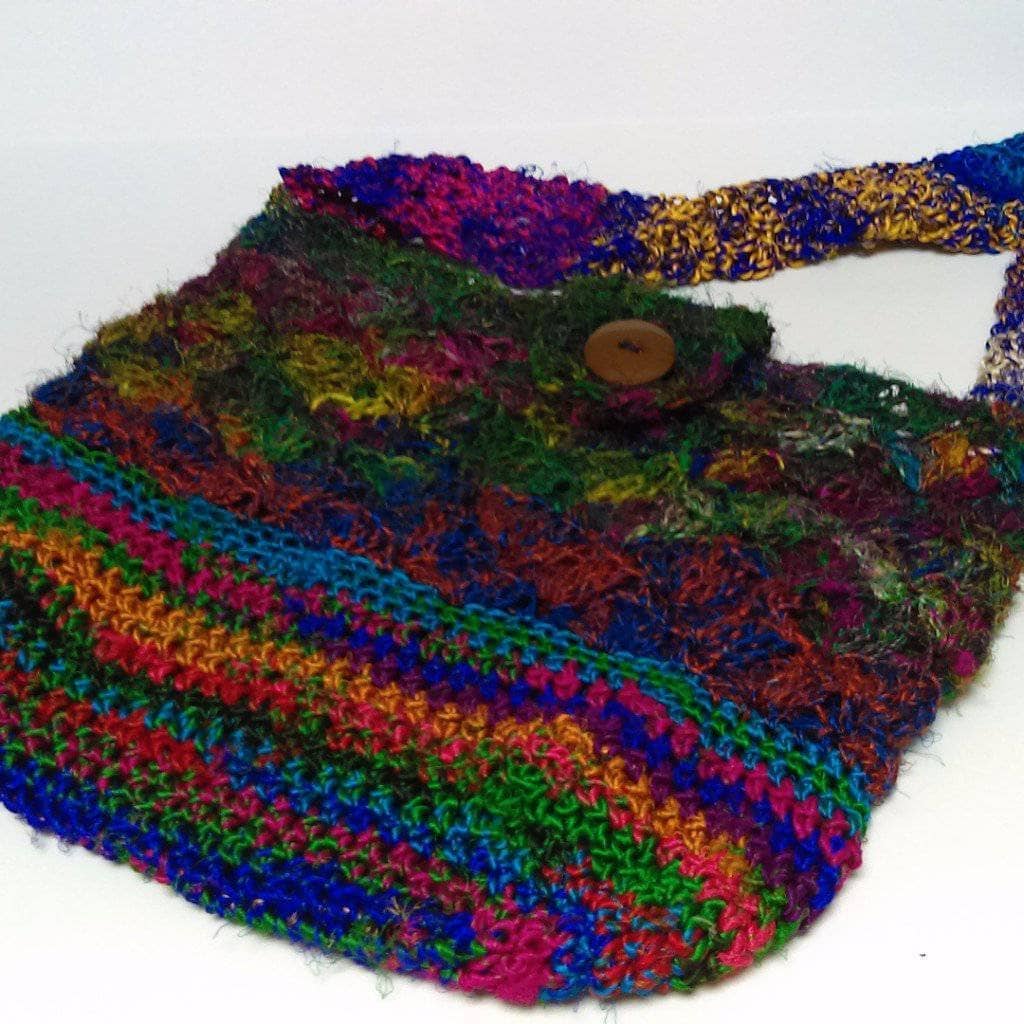 Shells and Stripes Crochet Purse Pattern - DIY Handbag Project