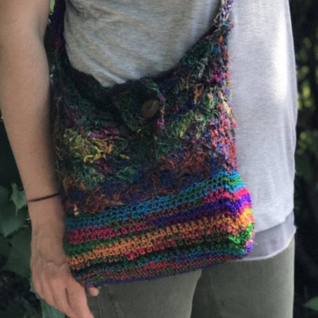 Shells and Stripes Crochet Purse Pattern - DIY Handbag Project