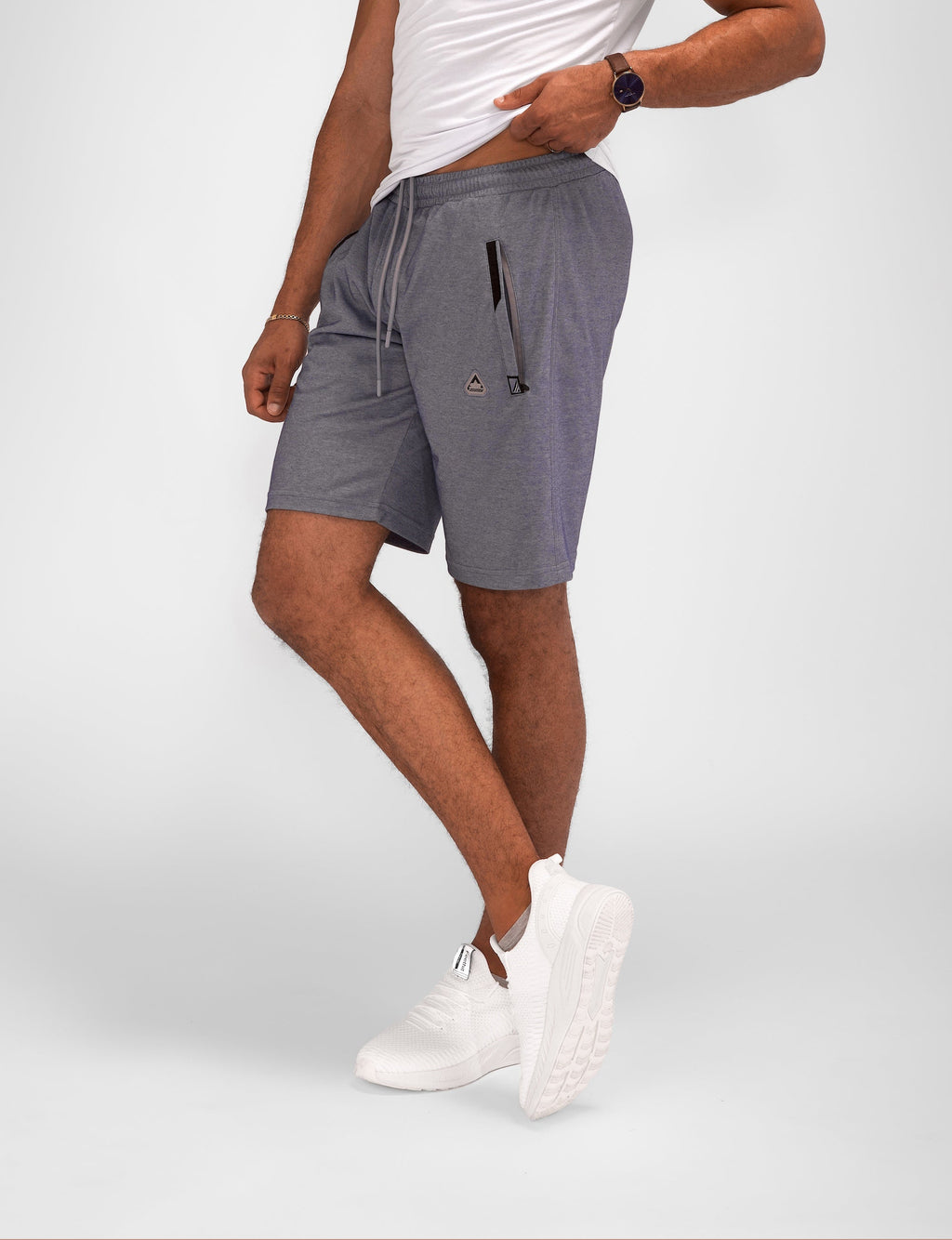 Urban Stride Men's Tall Fit Shorts in Blue - Image 8
