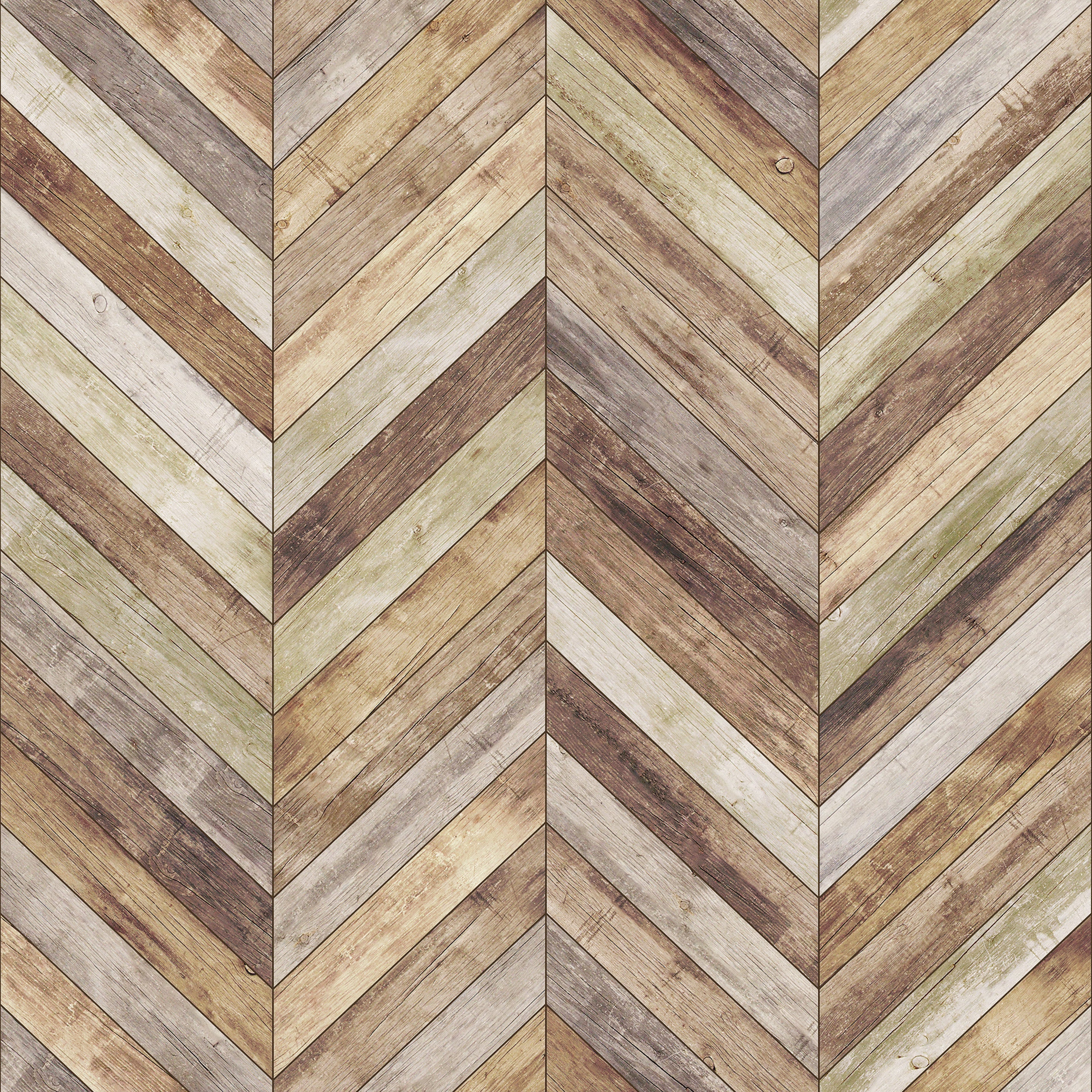 Courtney Geometric Removable Wallpaper in Brown and Tan