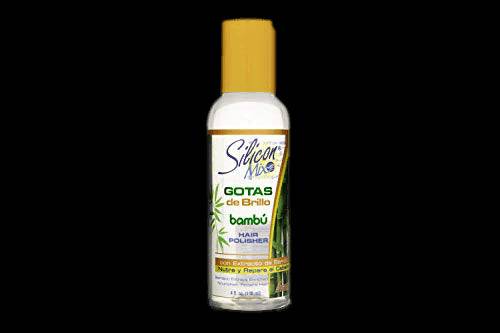Silicon Mix Gotas de Brillo Bambu Hair Polisher 4 oz bottle with gold accents