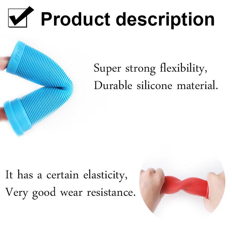 Silicone Foam Bicycle Grips with Ergonomic Memory Foam Design