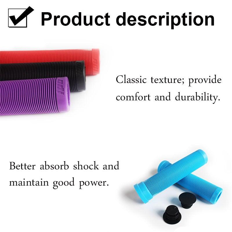 Silicone Foam Bicycle Grips with Ergonomic Memory Foam Design