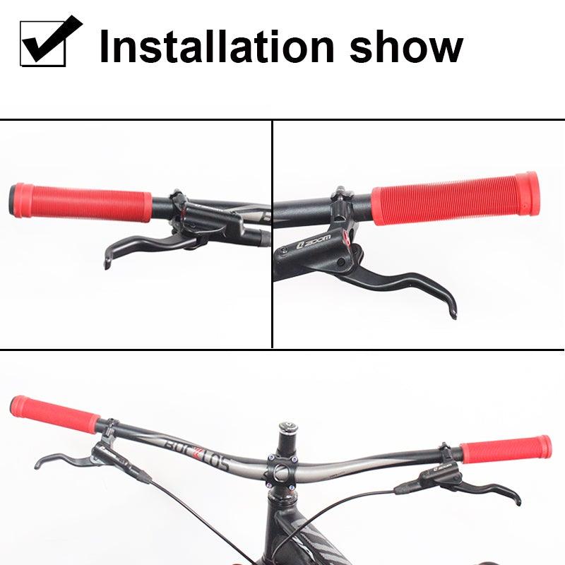 Silicone Foam Bicycle Grips with Ergonomic Memory Foam Design