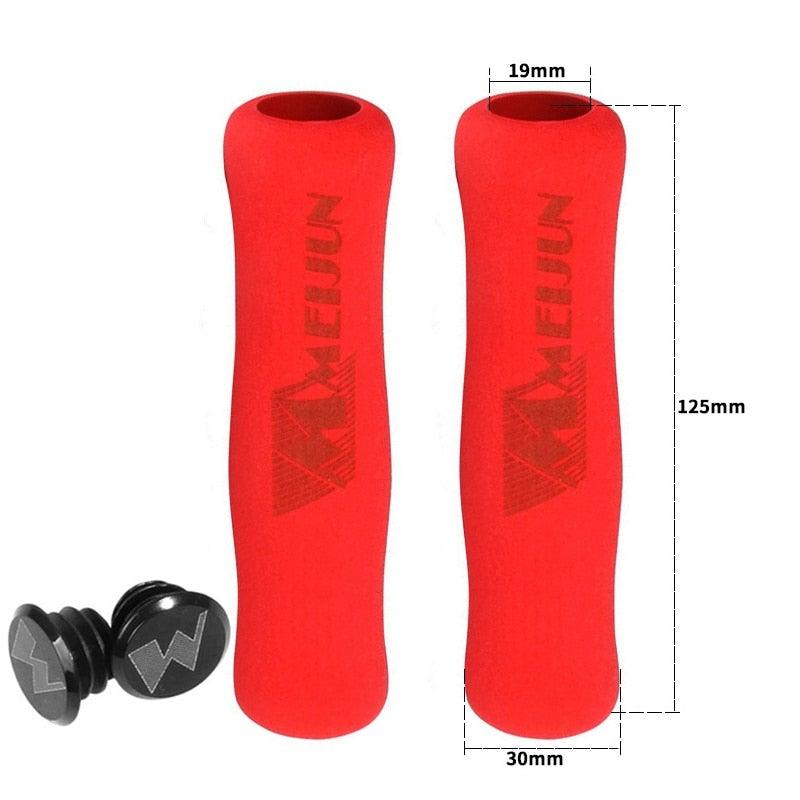 Ultralight Silicone Bike Handlebar Grips Shock-Absorbent Sponge