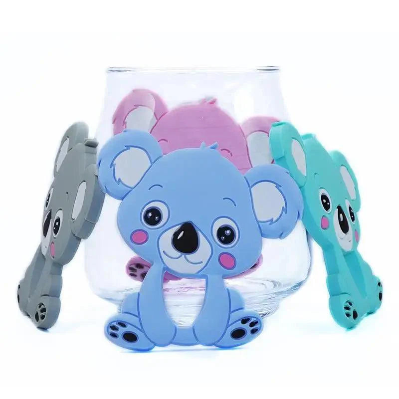 Elephant Silicone Teether - Easy Grip Sensory Toy for Babies