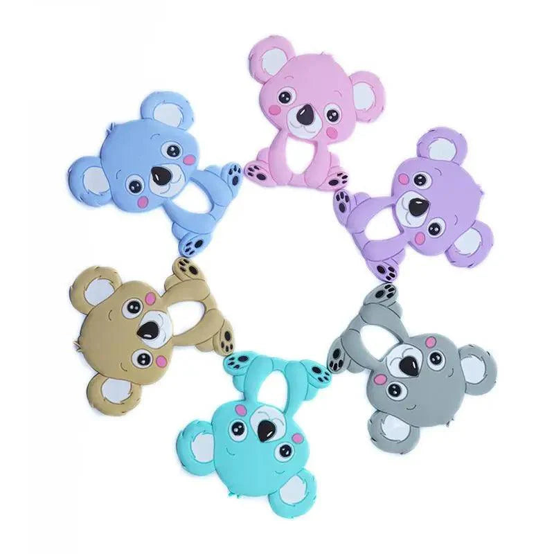 Elephant Silicone Teether - Easy Grip Sensory Toy for Babies
