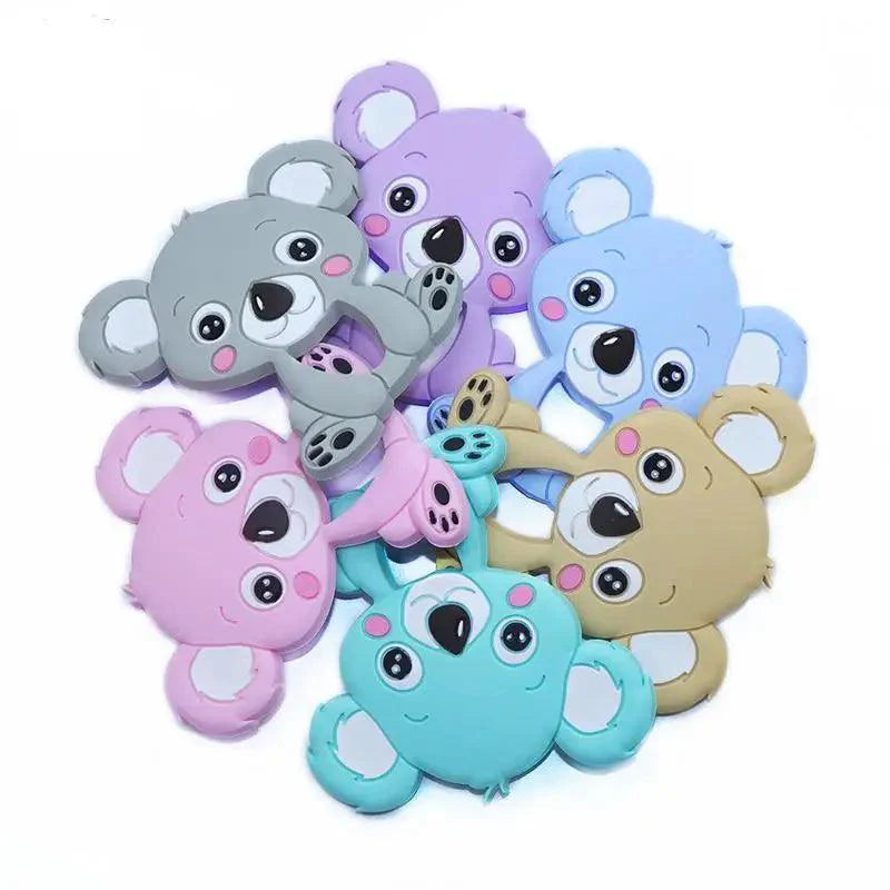 Elephant Silicone Teether - Easy Grip Sensory Toy for Babies