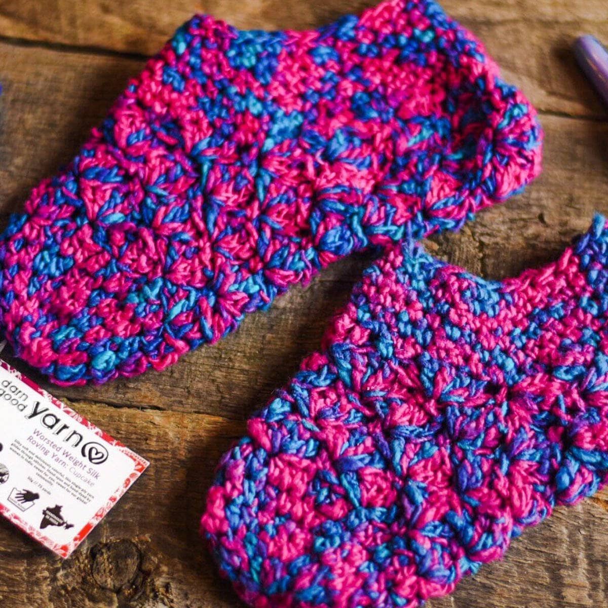 Silk Mer-Slippers Crochet Pattern for Luxurious Footwear
