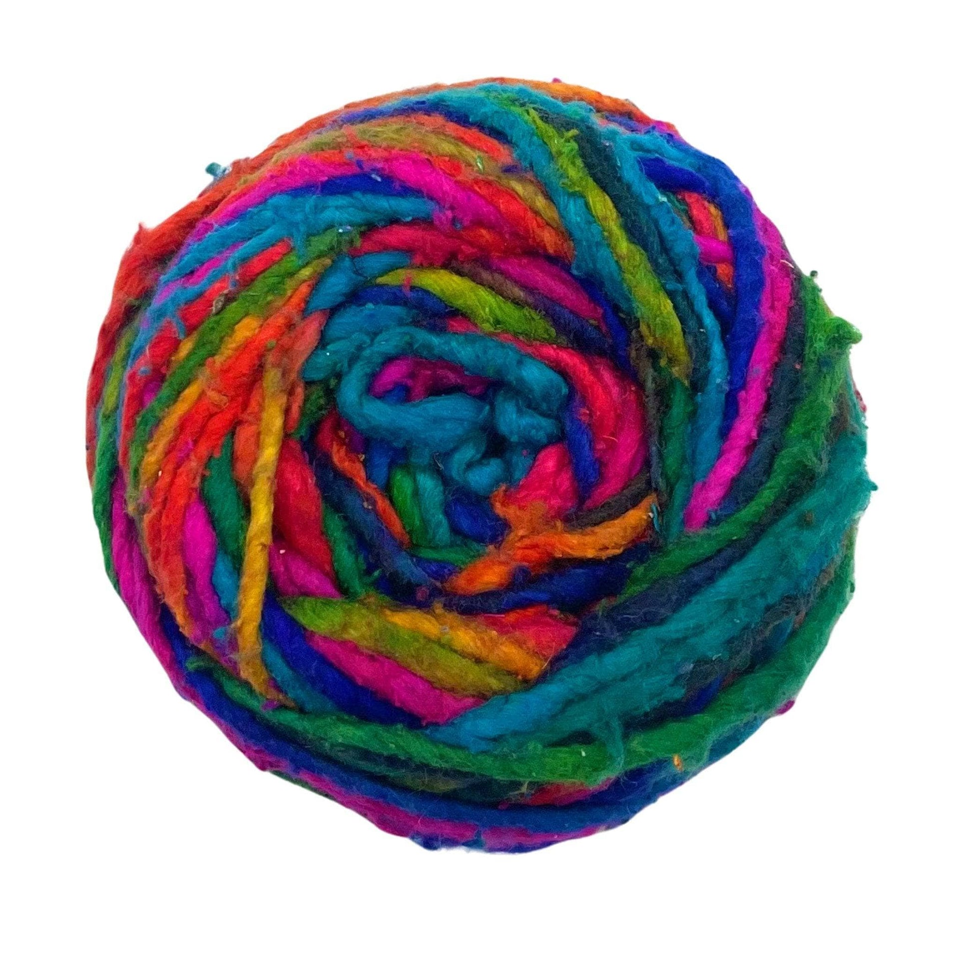 Cloud Soft Hand-Dyed Recycled Silk Worsted Weight Yarn