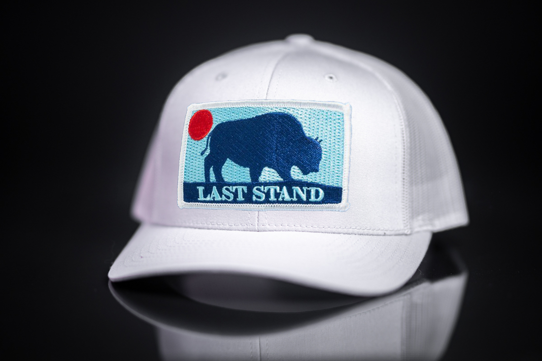 Bison Sunset Curved Bill Trucker Hat – Outdoor Streetwear Cap