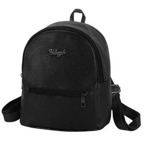Mini Solid Fashion Backpack for Women Trendy Travel School Bag