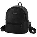 Mini Solid Fashion Backpack for Women Trendy Travel School Bag
