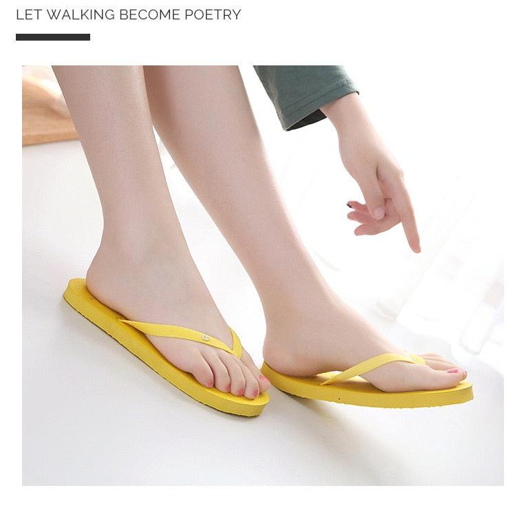 Women's Comfortable Beach Flip Flops Non-Slip Casual Slides