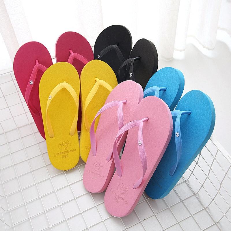 Women's Comfortable Beach Flip Flops Non-Slip Casual Slides
