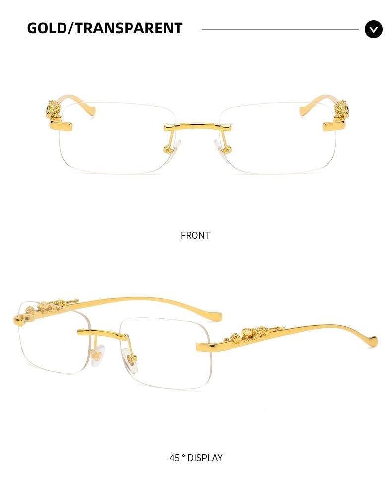 Vintage Square Metal Frame Sunglasses for Men and Women