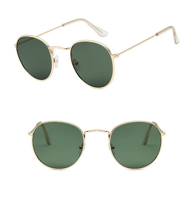 Round Polarized Sunglasses for Women & Men UV400 Driving Glasses