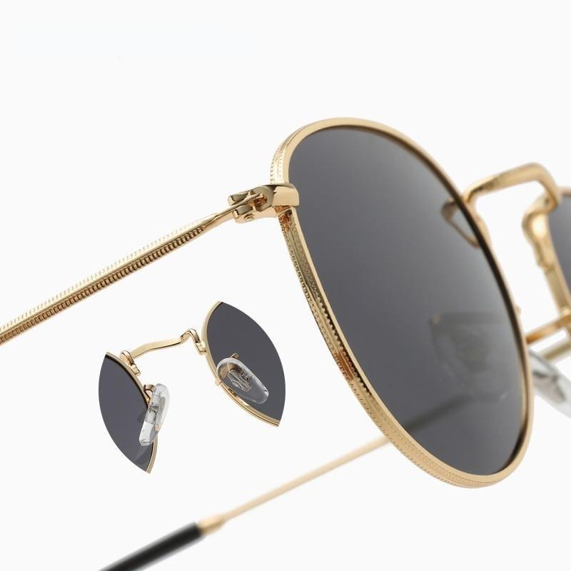Round Polarized Sunglasses for Women & Men UV400 Driving Glasses