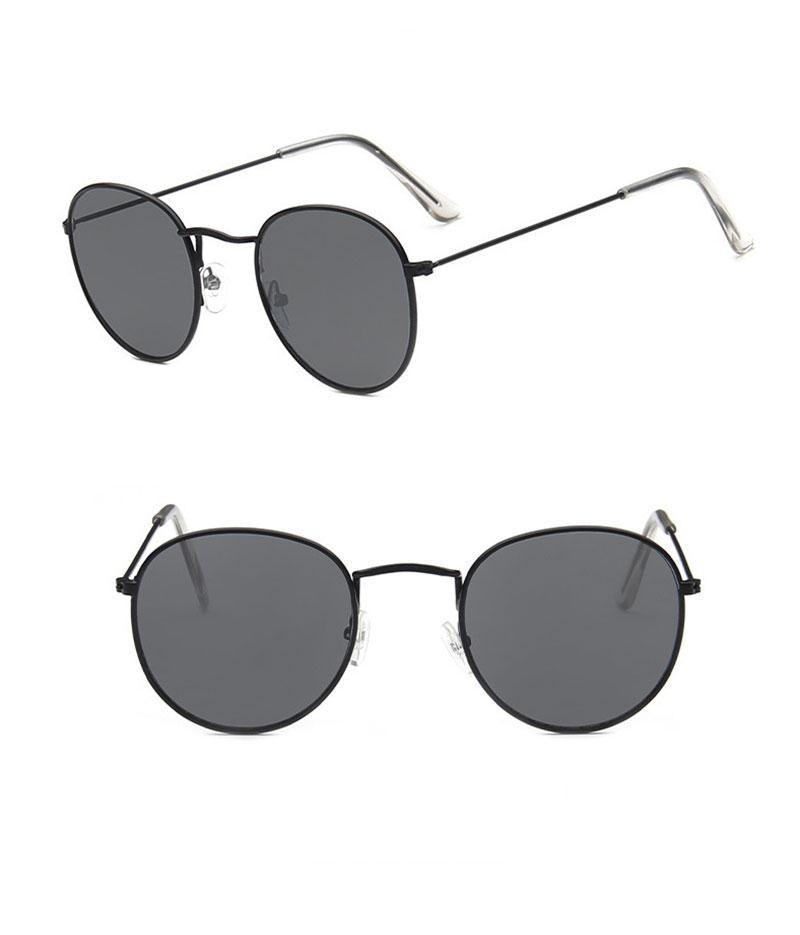 Round Polarized Sunglasses for Women & Men UV400 Driving Glasses