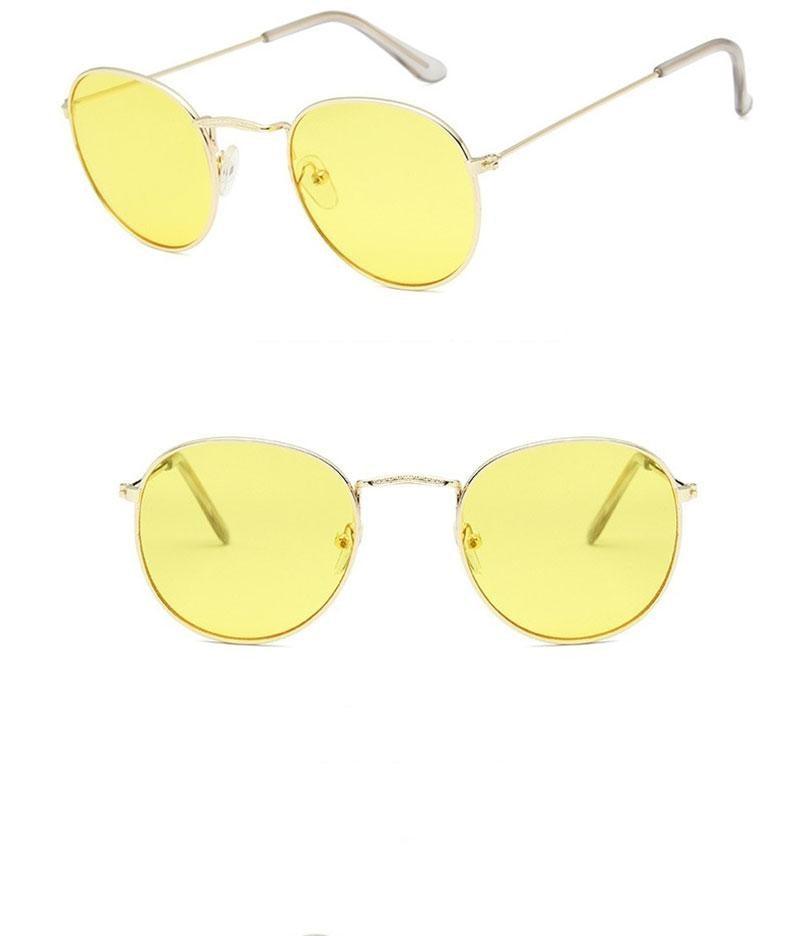 Round Polarized Sunglasses for Women & Men UV400 Driving Glasses