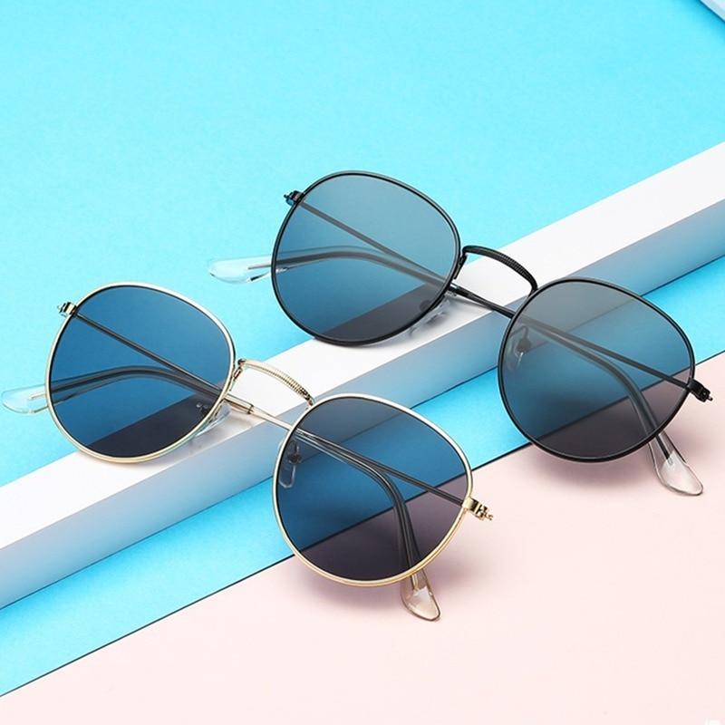 Round Polarized Sunglasses for Women & Men UV400 Driving Glasses