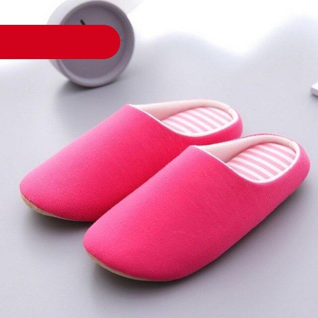 Unisex Plush Memory Foam House Slippers - Warm Non-Slip Indoor Shoes
