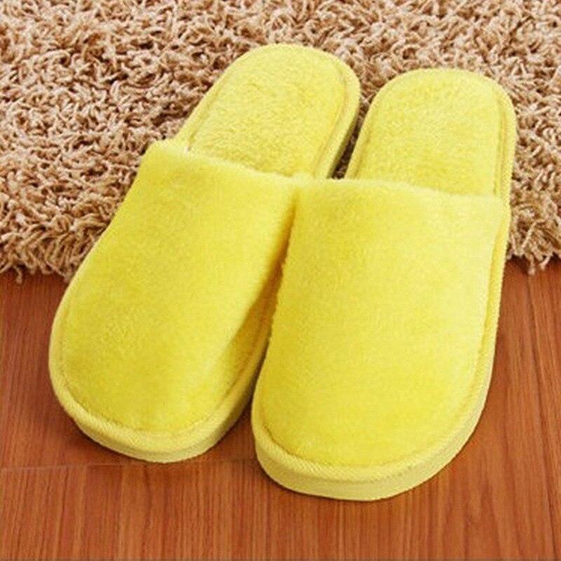 Unisex Plush Memory Foam House Slippers - Warm Non-Slip Indoor Shoes