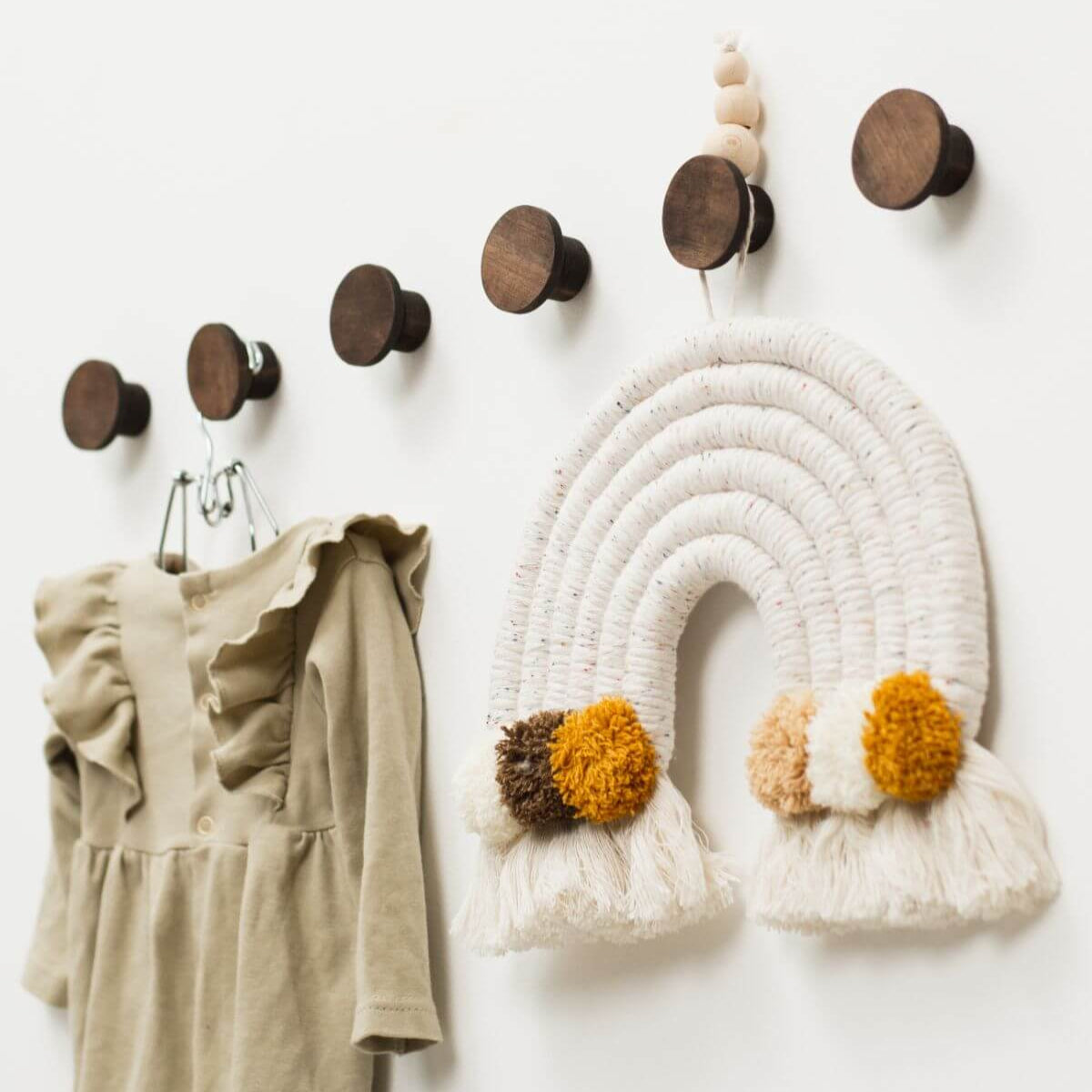Eco-Friendly Nursery Wall Hangers for Kids Room Organization