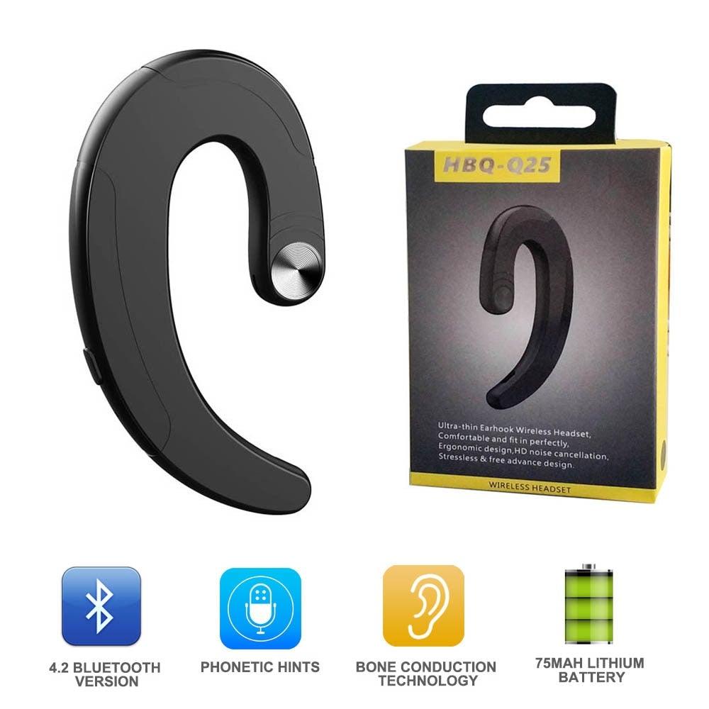 Wireless Bone Conduction Bluetooth Headset with Noise Cancelling Mic
