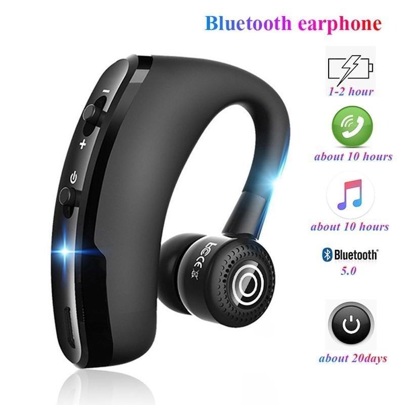 Stevvex single-ear business bluetooth 5.0 headset with noise-isolating microphone
