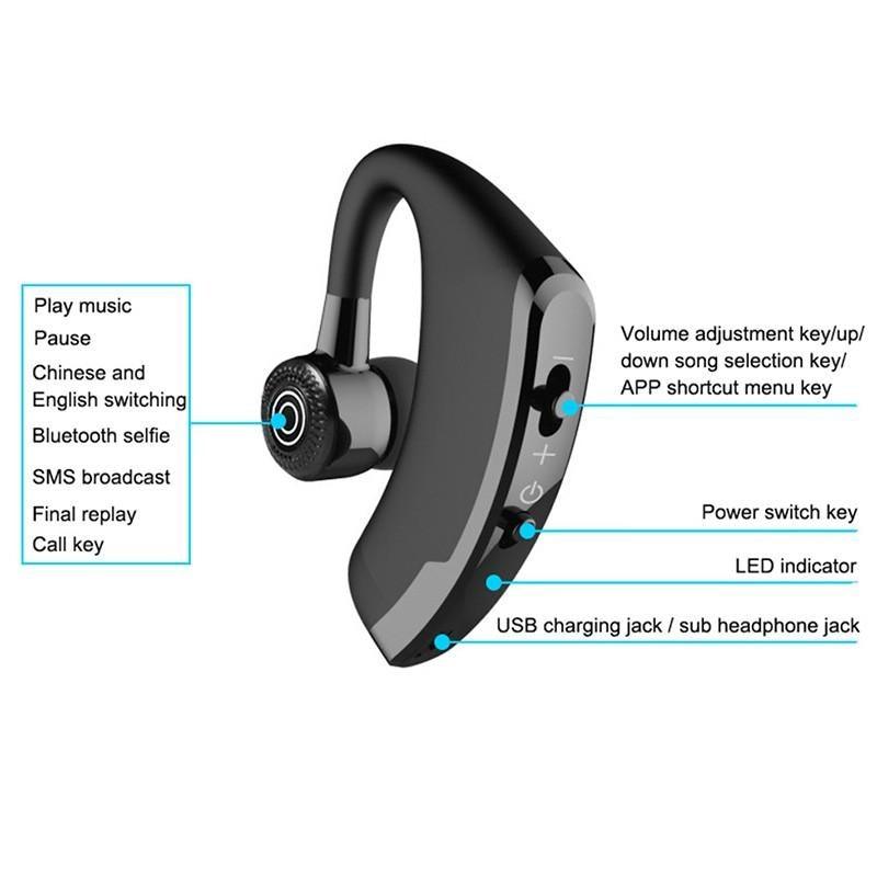 Bluetooth 5.0 Noise-Isolating Business Earphone with 10-Hour Battery