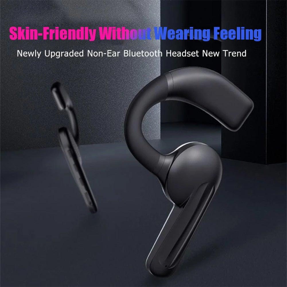Waterproof Bone Conduction Bluetooth Sports Earphone, Black/Silver