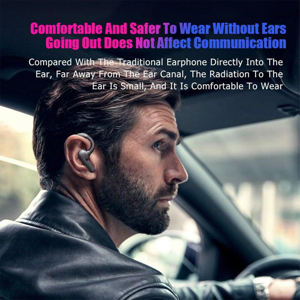 Waterproof Bone Conduction Bluetooth Sports Earphone, Black/Silver