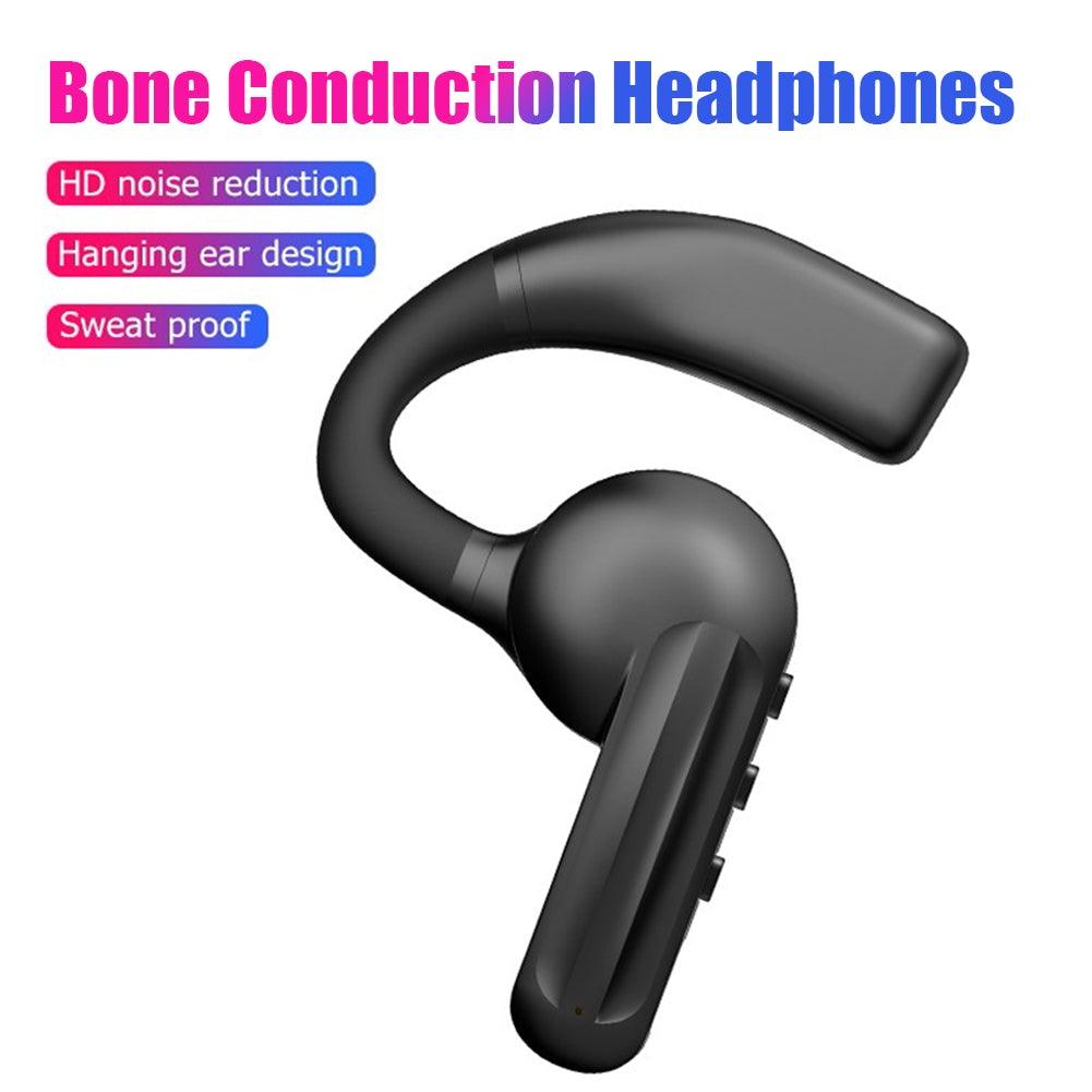 Waterproof Bone Conduction Bluetooth Sports Earphone, Black/Silver