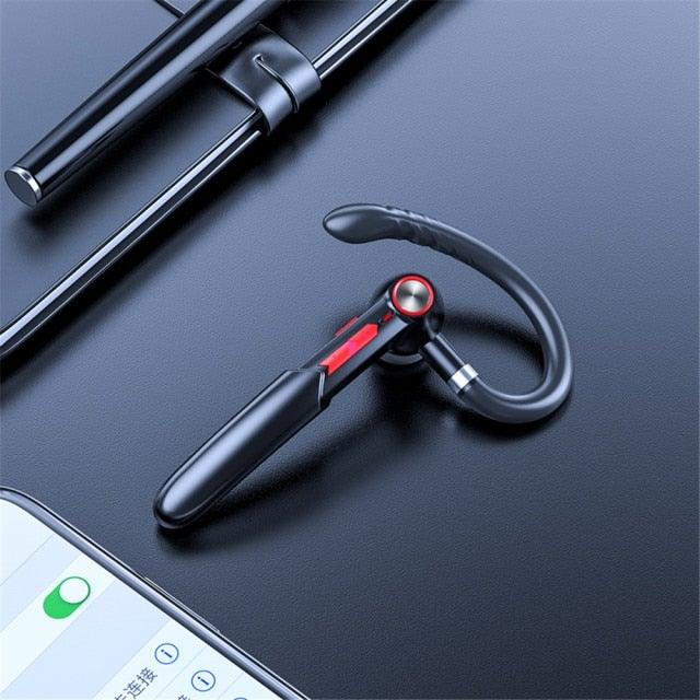 Bluetooth 5.0 Wireless Single Ear Headset with HD Sound & Touch