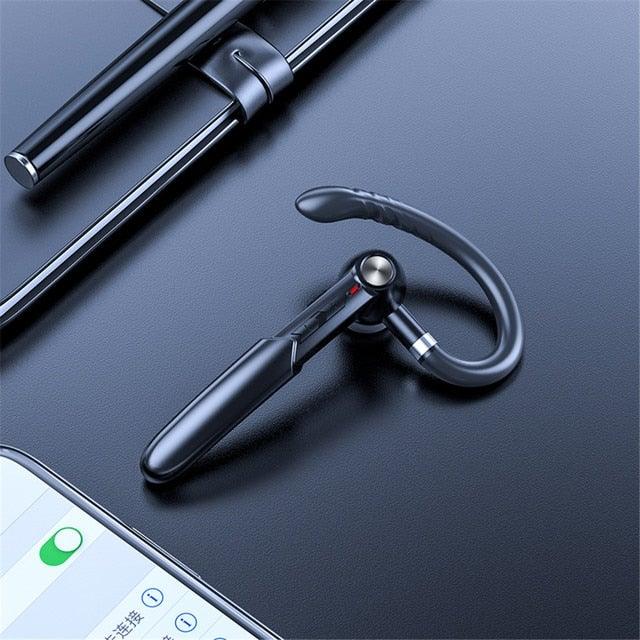 Bluetooth 5.0 Wireless Single Ear Headset with HD Sound & Touch