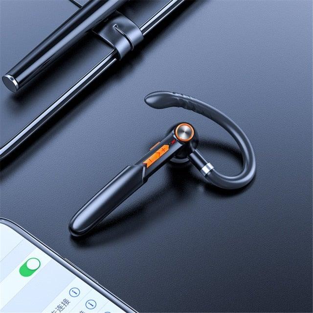 Bluetooth 5.0 Wireless Single Ear Headset with HD Sound & Touch