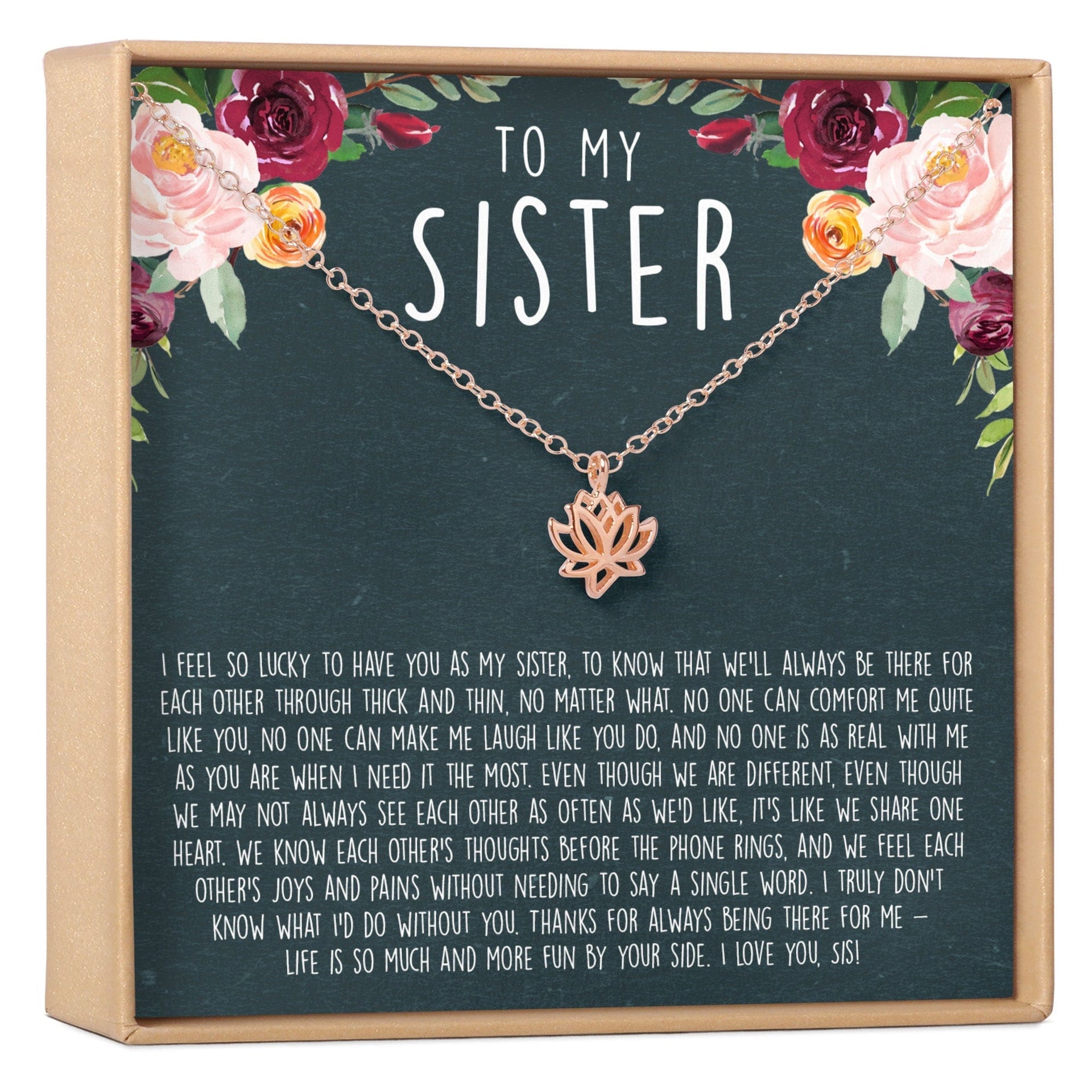 Sister Lotus Necklace