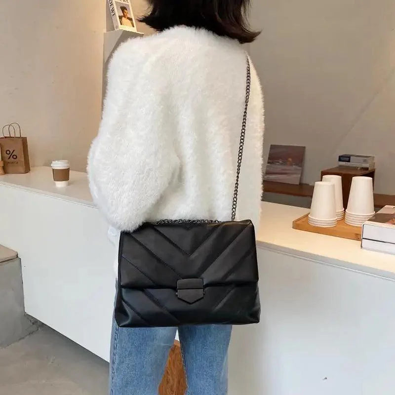 Trendy Embroidered PU Leather Crossbody Bag for Girls and Women