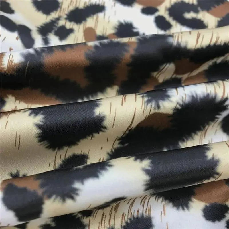 Women's Long Sleeve Leopard Print Zip Cardigan Jacket