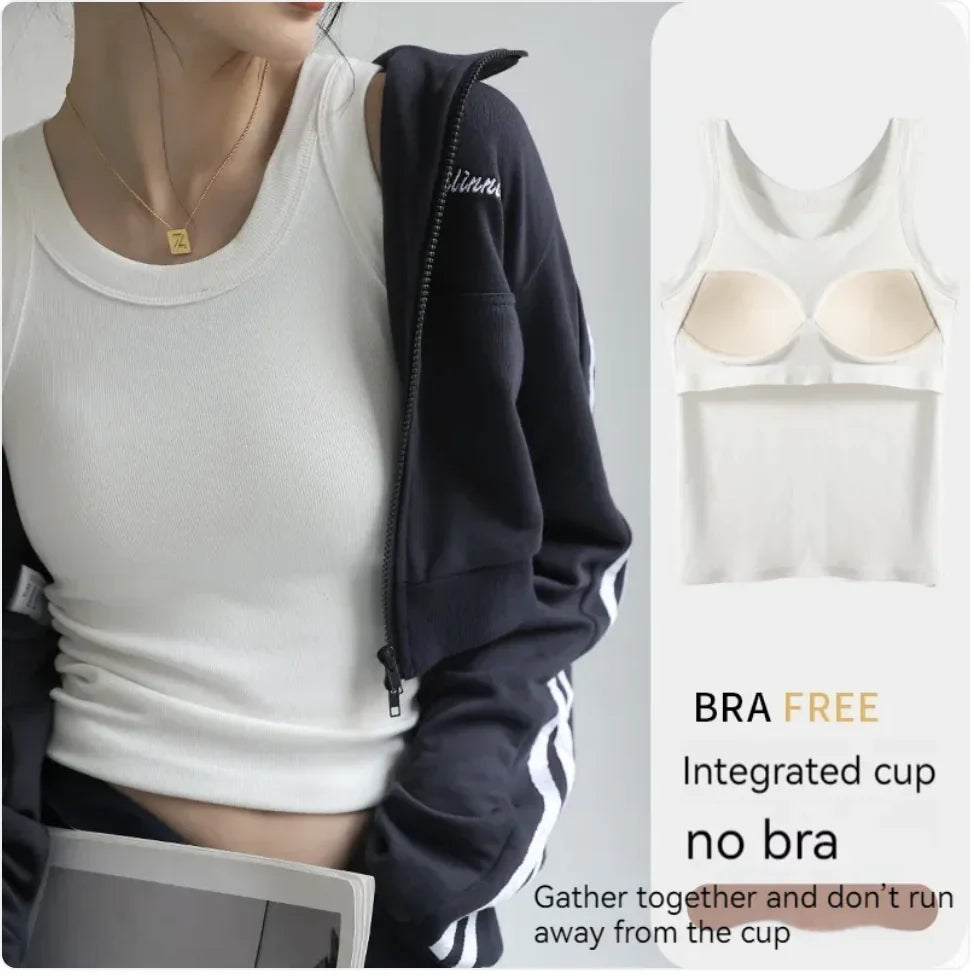 Women's Padded Strap Tank Top