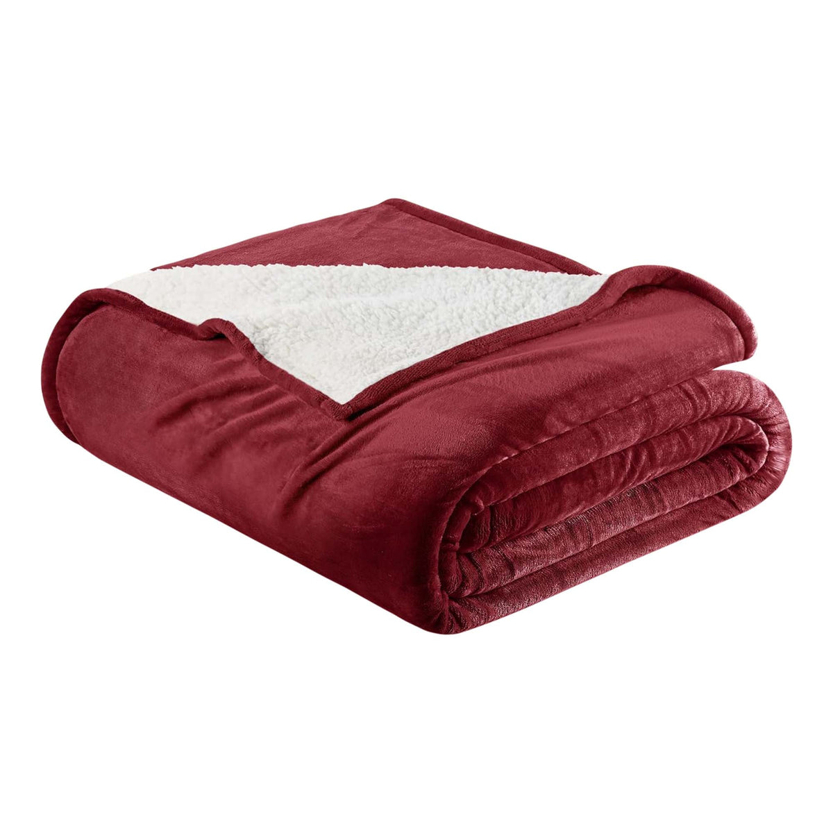 White Velvet Plush Sherpa Reversible Bed Blanket Ultra Soft - Image 40