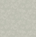 Monica's Orchard Botanical Floral Wallpaper in Dark Brown Espresso
