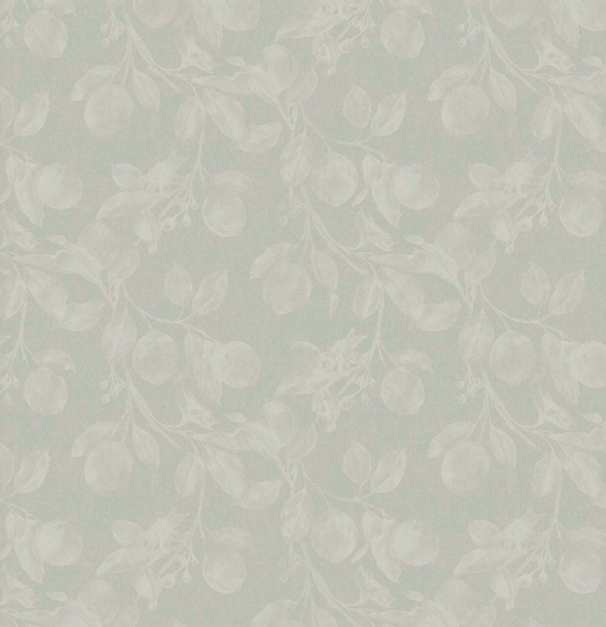 Monica's Orchard Botanical Floral Wallpaper in Dark Brown Espresso