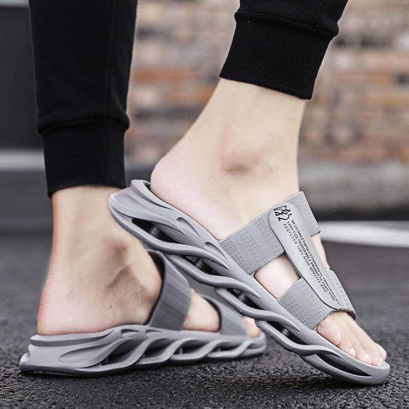 Men's Orthotic Beach Flip Flops with Arch Support & Shock Absorption